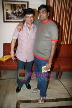Sachin Pilgaonkar, Ashok Saraf at Marathi film Aika Dajiba Music Launch in Kohinoor Hotel on 29th July 2010 (2).JPG