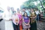 at Khichidi film promotion as they visit SRK outside Mannat on 27th Aug 2010 (7).JPG