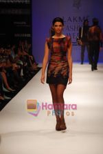 Model walks the ramp for Amalraj Sengupta Show at Lakme Winter fashion week day 2 on 18th Sept 2010.JPG