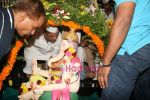 Nana Patekar at Ganesh Visarjan in Mahim on 23rd Sept 2010 (5).JPG