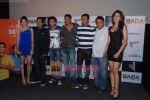Ajay Devgan, Emraan Hashmi, Omi Vaidya, Madhur Bhandarkar, Shazahn Padamsee, Shraddha Das, Kumar Mangat at Dil Toh Baccha Hai Ji first look launch in Cinemax, Mumbai on 27th Nov 2010 (4).JPG