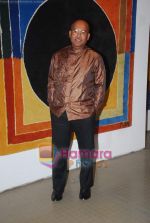 ajay de at group art show hosted by Sunil Sethi in Jehangir Art Gallery on 17th Jan 2011.JPG