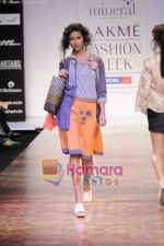 Model walk the ramp for Mineral by Priyadarshini rao show at Lakme Fashion Week 2011 Day 1 in Grand Hyatt, Mumbai on 11th March 2011 (81).JPG