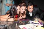 Sara Krystle and Nishant Having Fun With the Cake at Ram Milaayi Jodi 100 Episodes Success Bash in Tunga Regale, Andheri East on 14th March 2011.jpg