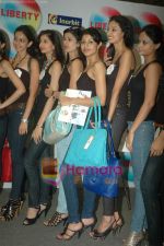 Femina Miss India 2011 contestants visit Liberty store in Oberoi Mall on 24th March 2011.JPG