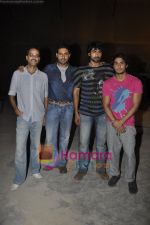 Abhishek Bachchan, Prateik Babbar and Rana Daggubati promote Dum Maro Dum in Mehboob Studio on 29th March 2011 (4).JPG