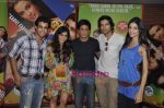 Satyajeet Dubey, Zoa Morani, Shahrukh Khan, Ali Fazal, Giselle Monteiro at Always Kabhi Kabhi promotions in Mannat, Bandra, Mumbai on 7th June 2011 (27).JPG