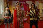 Shikha Swaroop as Chandrakanta & Santosh Shukla as Virendra Singh ON SETS OF KAHAANI CHANDRAKAANTA KI..JPG