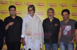 Amitabh Bachchan, Prakash Jha, Parsoon Joshi, Manoj Bajpai with Aarakshan team at Radio Mirchi in Lower Parel on 11th July 2011 (12).JPG