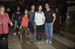 Farhan Akhtar, Hrithik Roshan, Katrina Kaif, Zoya Akhtar as they return fom Zindagi Na Milegi Dobara road tour in Airport, Mumbai on 12th July 2011 (7).JPG