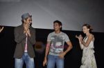 Abhay Deol, Farhan Akhtar, Kalki Koechlin Promote Zindagi Na Milege Dobara in Cinemax, Mumbai on 23rd July 2011 (38).JPG
