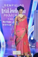 Model walks the ramp for Saree designer Shruti Sancheti showcase at 7TH Retail Jeweller Awards in Lalit Hotel on 6th Aug 2011 (25).JPG