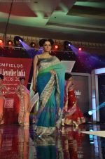 Model walks the ramp for Saree designer Shruti Sancheti showcase at 7TH Retail Jeweller Awards in Lalit Hotel on 6th Aug 2011 (9).JPG