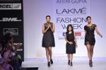 Model walks the ramp for Atithi Gupta Show at Lakme Fashion Week 2011 Day 5 in Grand Hyatt, Mumbai on 21st Aug 2011 (23).JPG