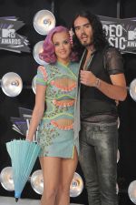 Katy Perry, Russell Brand at the 2011 MTV Video Music Awards in LA on 28th August 2011 (16).jpg