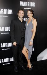 Monique Gardenton, Sam Hargrave attends the Warrior Los Angeles Premiere at ArcLight Cinemas on 6th September 2011 (3).jpg