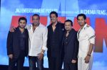 Prashant Chadha, Sachiin Joshi, Sanjay Dutt, Sulaiman Merchant, Salim Merchant at the Audio release of Aazaan in Sahara Star on 13th Sept 2011 (42).JPG