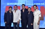 Prashant Chadha, Sachiin Joshi, Sanjay Dutt, Sulaiman Merchant, Salim Merchant at the Audio release of Aazaan in Sahara Star on 13th Sept 2011 (43).JPG