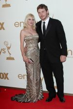 Anna Faris and Chris Pratt attends the 63rd Annual Primetime Emmy Awards in Nokia Theatre L.A. Live on 18th September 2011.jpg