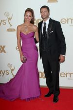 Brooke Burke and David Charvet attends the 63rd Annual Primetime Emmy Awards in Nokia Theatre L.A. Live on 18th September 2011.jpg