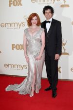 Christina Hendricks attends the 63rd Annual Primetime Emmy Awards in Nokia Theatre L.A. Live on 18th September 2011 (1).jpg