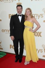Jon Hamm and Jennifer Westfeldt attends the 63rd Annual Primetime Emmy Awards in Nokia Theatre L.A. Live on 18th September 2011.jpg