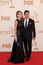 Maria Menounos and Mario Lopez attends the 63rd Annual Primetime Emmy Awards in Nokia Theatre L.A. Live on 18th September 2011 (2).jpg
