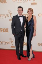 Ty Burrell and wife Holly Burrell attends the 63rd Annual Primetime Emmy Awards in Nokia Theatre L.A. Live on 18th September 2011.jpg