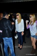 Paris Hilton leaves India in Intrernational Airport, Mumbai on 26th Sept 2011 (62).JPG