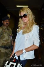 Paris Hilton leaves India in Intrernational Airport, Mumbai on 26th Sept 2011 (97).JPG