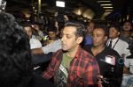 Salman Khan returns back after successful Surgery in Airport, Mumbai on 27th Sept 2011 (10).JPG