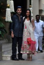 Karan Johar, Bipasha Basu at Aishwarya Rai_s Baby shower ceremony in Jalsaa, Juhu, Mumbai on 18th Oct 2011 (21).JPG