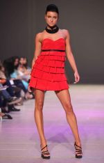 Model walks the ramp for Riddhi Siddhi at Dubai fashion week on 9th Nov 2011 (15).jpg