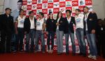 Sohail Khan, Sunil Shetty, Salman Khan, Aftab Shivdasani, Ritesh Deshmukh, Aashish Chaudhary, Sonu Sood at CCL2 curtain raiser and Calendar launch in Hyderabad, India on 19th Dec 2011 (24).jpg