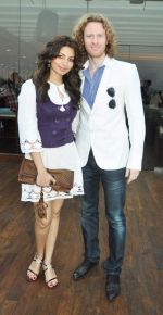 Shama Sikander with Alex O Neil at the Launch Party of the Escobar Sunday Sundowns.jpg