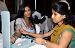 poonam pandey support Satish Shetty of Peninsula Grand Hotel organised blood donation camp in Andheri East on 27th Jan 2012.jpg