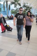 John Abraham return from Varun Dhawan_s Wedding in Goa at Domestic Airport, Mumbai on 12th Feb 2012 (10).JPG