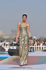 Model walk the ramp for Designer Azeem Khan showcases his latest collection at AGP Million Race in Mumbai on 19th Feb 2012 (134).JPG