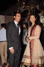 Arjun Rampal, Mehr Rampal at the Honey Bhagnani wedding reception on 28th Feb 2012 (25).JPG