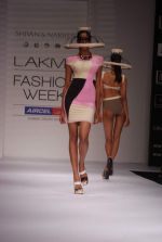 Model walk the ramp for Masaba Shivan Naresh Show at lakme fashion week 2012 on 2nd March 2012 (4).JPG
