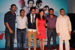 Ayushmann Khurrana, Yami Gautam, John Abraham, Annu Kapoor, Shoojit Sircar at the first look at Vicky Donor film in Cinemax on 7th March 2012 (25).JPG
