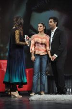 Raveena Tandon, Kajol, Karan Johar on the sets of NDTV show with Raveena in Yashraj on 7th March 2012 (53).JPG