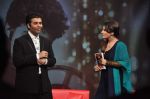 Raveena Tandon, Karan Johar on the sets of NDTV show with Raveena in Yashraj on 7th March 2012 (35).JPG