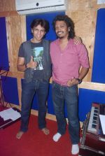 Abhijeet Sawant and Nakash at a song recording for LIfe OK serial Aasman Se Aagey in Andheri, Mumbai on 19th March 2012 (11).JPG