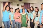 Zarine Khan, Jacqueline Fernandez, Shazahn Padamsee, Asin Thottumkal, Shreyas Talpade, Sajid Khan, Akshay Kumar at Housefull 2 cast meets NDTV contest winner in Andheri, Mumbai on 20th March 2012 ( (29).JPG