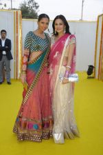 Candice Pinto with Anchal Kumar at Reema Sen wedding reception in Mumbai on 25th March 2012.jpg