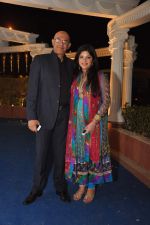 Manharan Singh with wife Stuti at Reema Sen wedding reception in Mumbai on 25th March 2012 (2).jpg