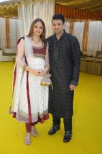 Sandali Sinha with Kiran Salaskar at Reema Sen wedding reception in Mumbai on 25th March 2012.jpg