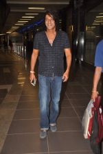 Chunky Pandey with Housefull 2 Stars snapped at Airport in Mumbai on 4th April 2012 (3).JPG