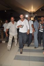 John Abraham with Housefull 2 Stars snapped at Airport in Mumbai on 4th April 2012 (76).JPG
